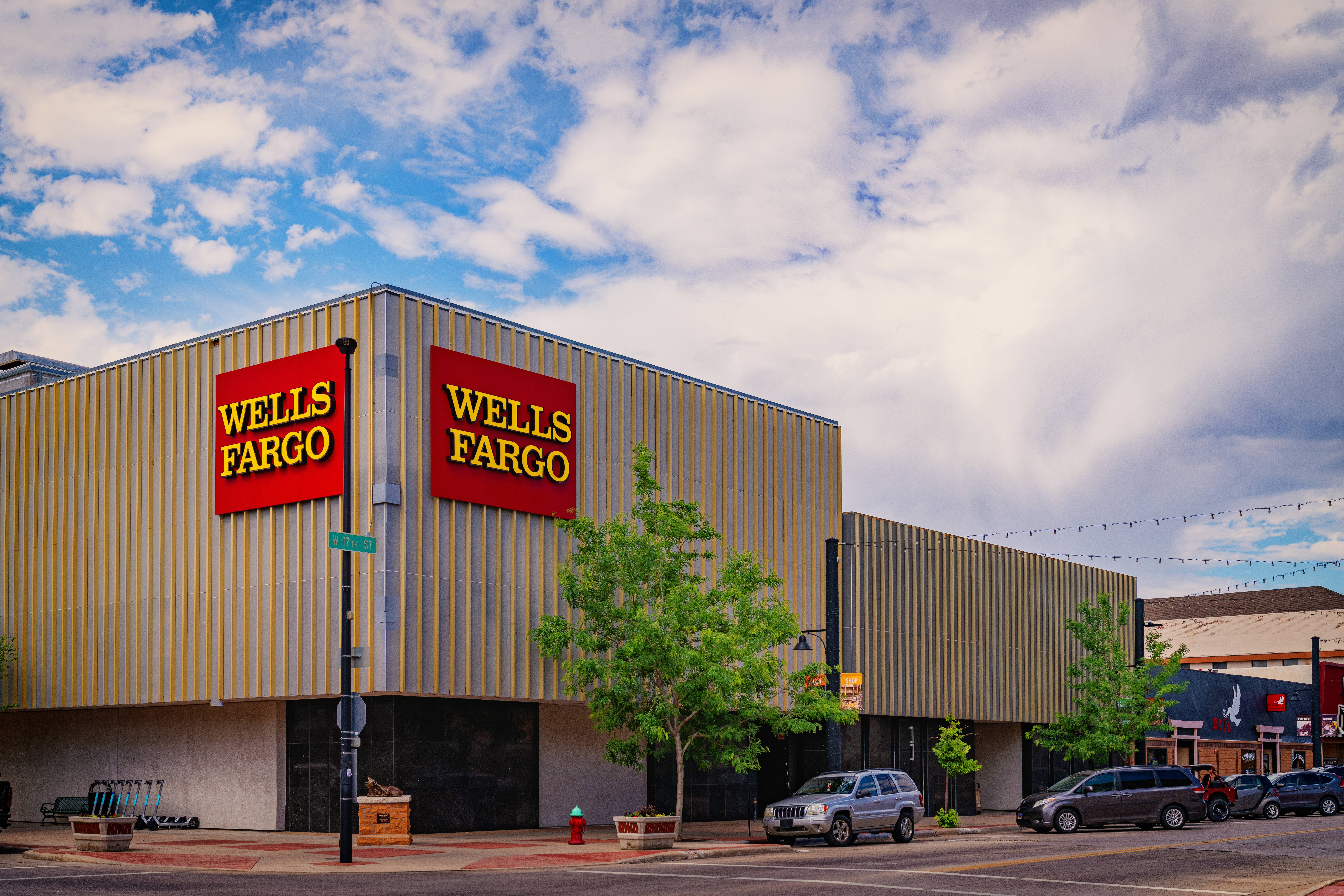 Wells Fargo Bank in downtown Cheyenne, Wyoming, on 29 June 2024.