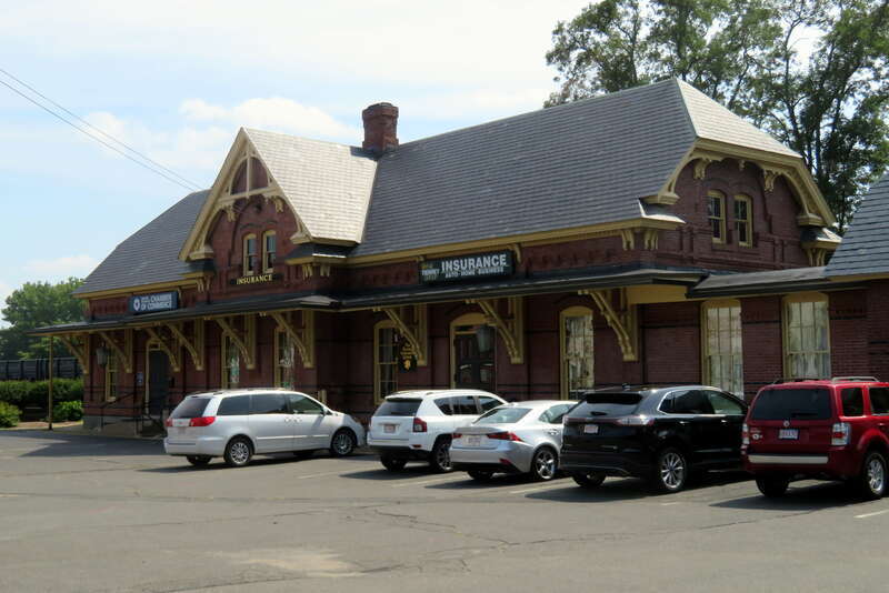 The former Westfield station in August 2018