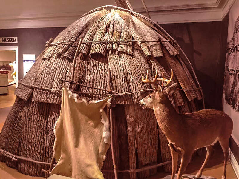 Founded 1903, the Berkshire Museum
in Pittsfield, Massachusetts describes itself as
"a museum of art, natural history, and ancient
civilization ... you never know what you’ll find!"

The wigwam is no longer on display.