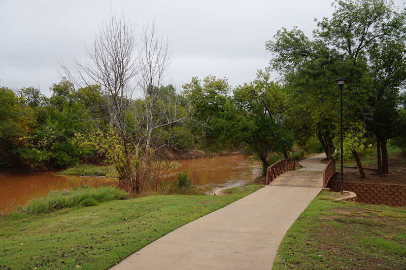 The Wichita River in Wichita Falls, Texas (United States).