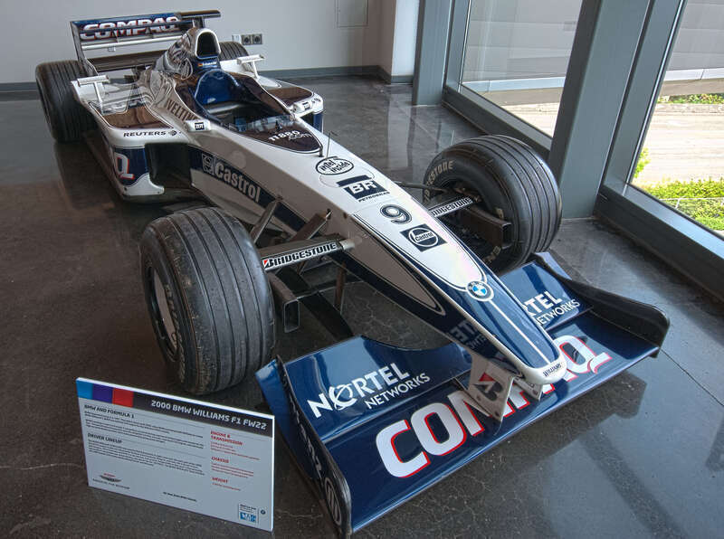 From the <a href="https://en.wikipedia.org/wiki/America's_Car_Museum" rel="noreferrer nofollow">LeMay America's Car Museum</a>.

<a href="https://en.wikipedia.org/wiki/Williams_FW22" rel="noreferrer nofollow">Williams FW22</a>