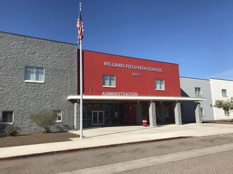 Williams Field high school administrative building. 2076 S Higley Rd, Gilbert, AZ 85295
