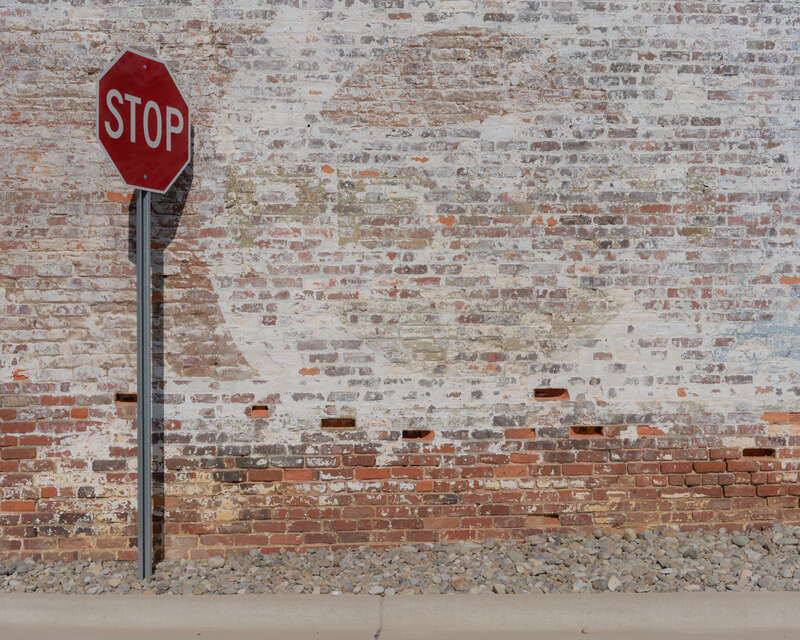 Stop sign in Wilson NC