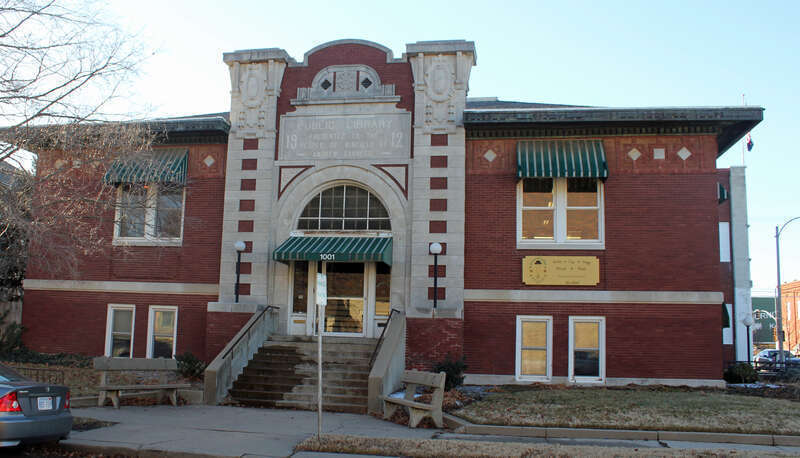 The Winfield Public Carnegie Library, located at 1001 Millington Street in Winfield, Kansas. The property is listed on the National Register of Historic Places.