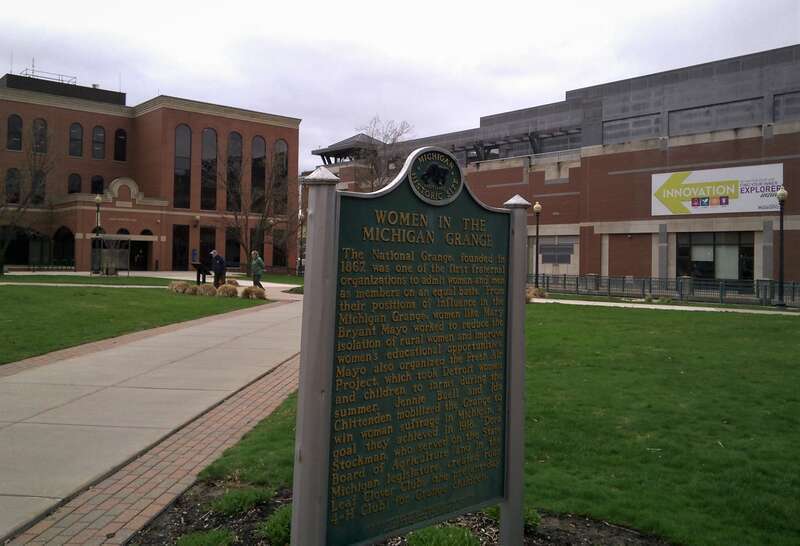 Women in the Michigan Grange Historical Marker