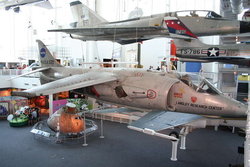 XV-6A Kestrel serial 64-18263 on display at the Virginia Air and Space Museum
