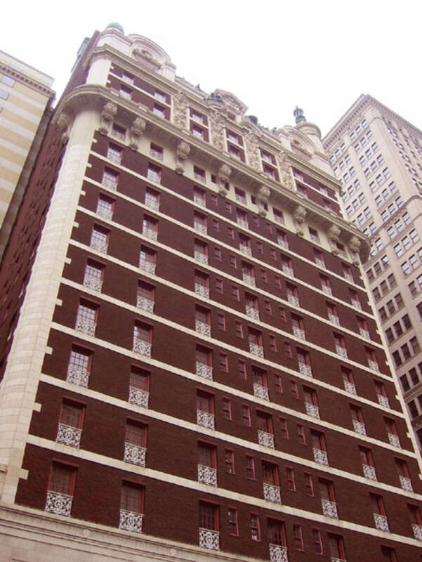 The Adolphus Hotel located in Dallas, Texas, United States. The hotel was built in 1912 in a Beaux Arts style and was added to the National Register of Historic Places in 1983.