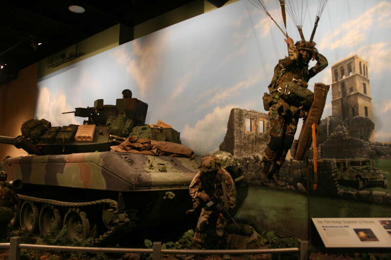 Airborne and Special Operations Museum, Fayetteville, North Carolina. Complete indexed photo collection at WorldHistoryPics.com.
