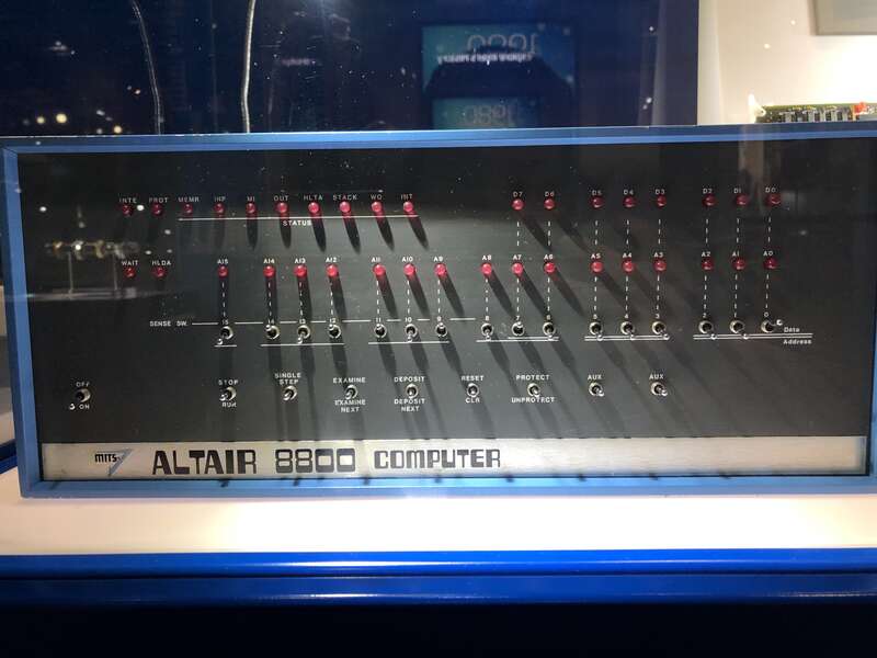 Altair 8800 computer in Intel Museum
