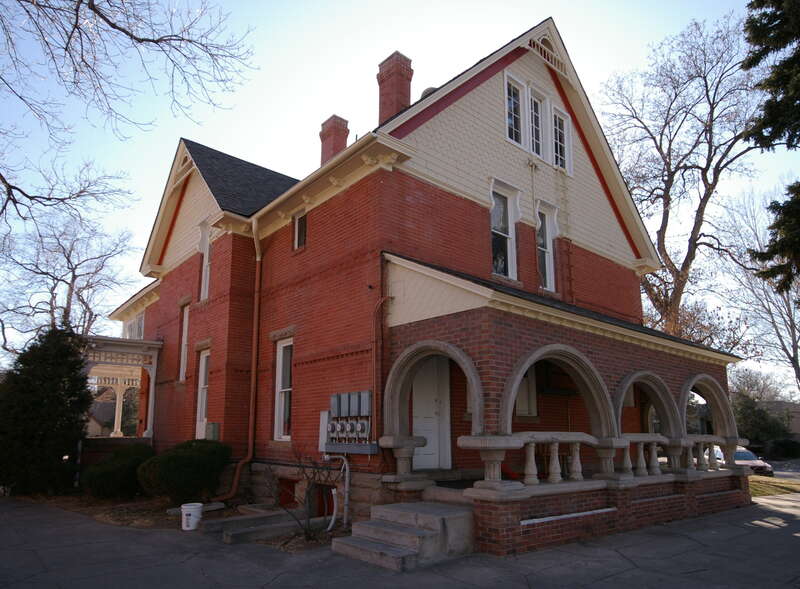 The back of the Baker House in Fort Collins, CO