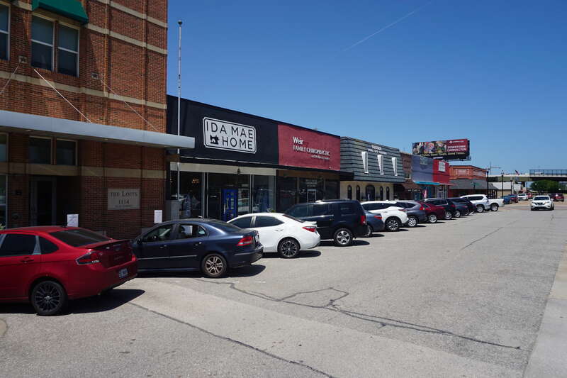 South Elm Street in Carrollton, Texas (United States).