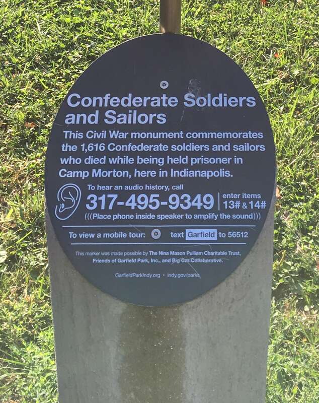 w:Confederate Soldiers and Sailors Monument (Indianapolis) in Garfield Park, Indianapolis, USA