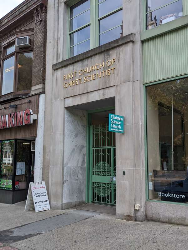 Christian Science church &amp; Reading room in downtown New Haven, CT