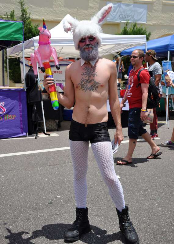 St Pete Pride Festival - "People watching"  Held this weekend St Pete Pride had a night parade Saturday evening and this Pride Festival Sunday along Central Ave.  The morning started off with some wicked thunderstorms and torrential rain, but by noon
