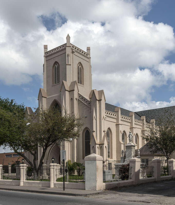 Title: Immaculate Conception Cathedral, a historic church in Brownsville, Texas
Physical description: 1 photograph : digital, tiff file, color.

Notes: Title, date, and keywords based on information provided by the photographer.; Credit line: The