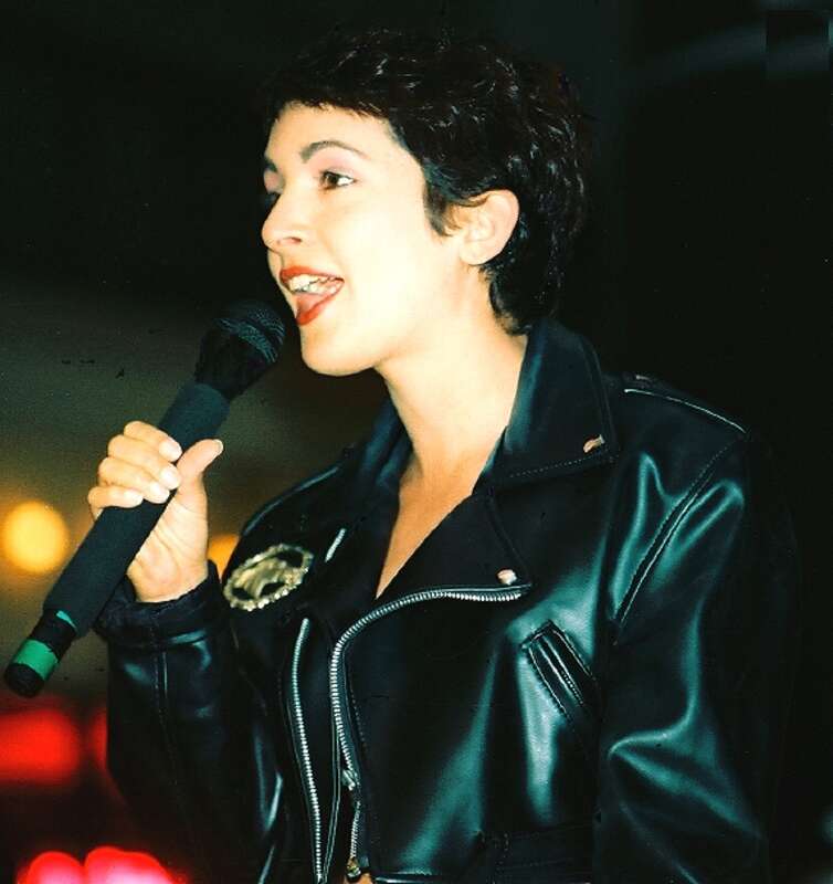 en:Jane Wiedlin taken at the Bourse in en:Philadelphia  Part of a live radio station broadcast that also included performances by en:Brenda K. Starr and en:Jade Starling