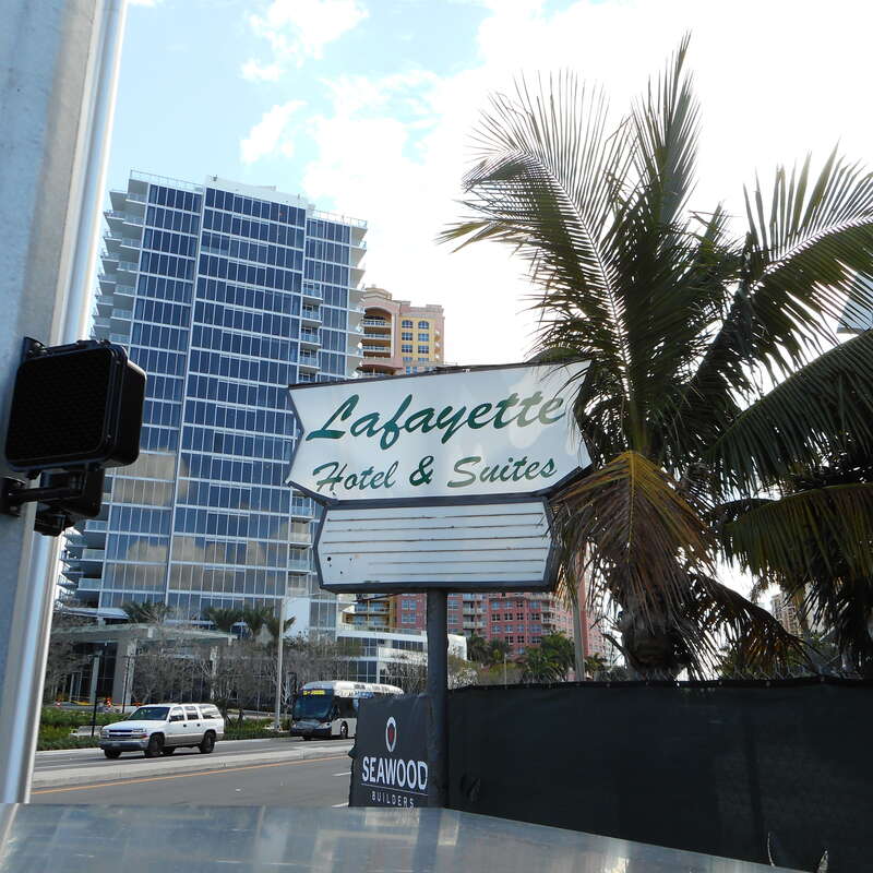 Lafayette Motel on A1A in FL being torn down