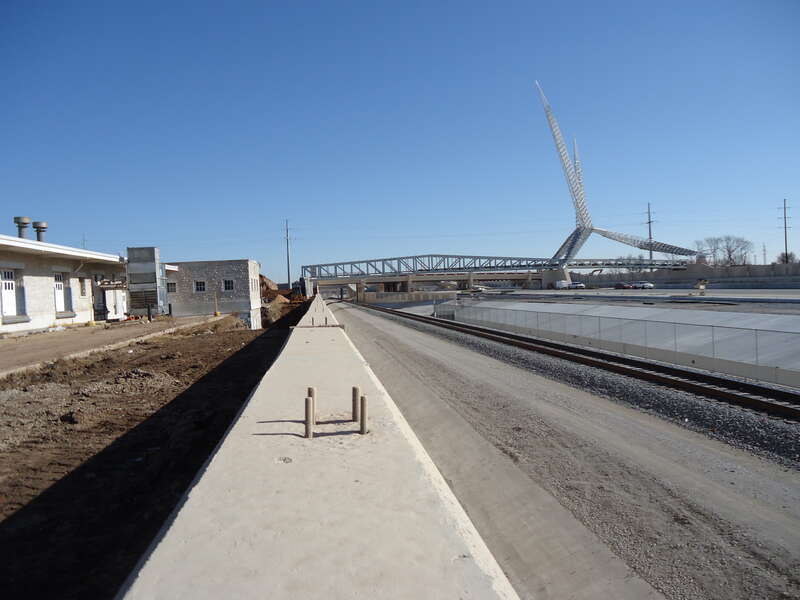 OKC Union Station and new I-40 being built