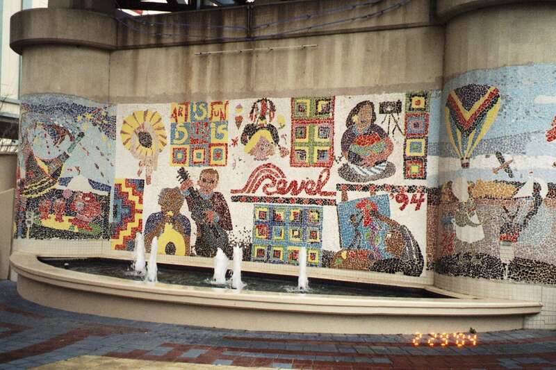 Red River Revel mosaic in Shreveport