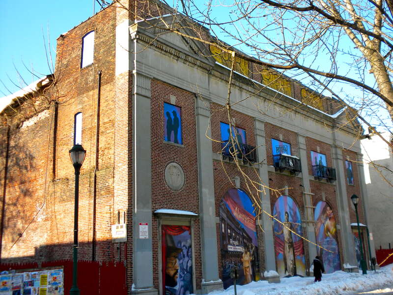 Royal Theater in Philadelphia, on NRHP since February 8, 1980. 1524–1534 South Street
Southwest Center City of Philadelphia.  Noted for being part of the Philadelphia Soul Sound (with a recording studio there?).

West of Broad Street, so not really