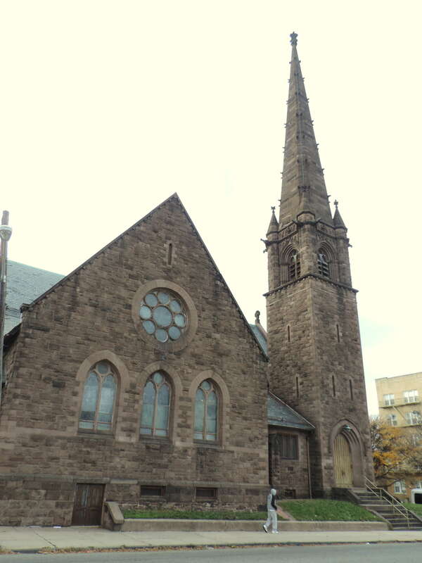 Looking northwest at east side