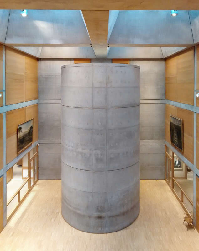 The Yale Center for British Art at Yale University, Louis Kahn, 1974, downtown New Haven, Connecticut
