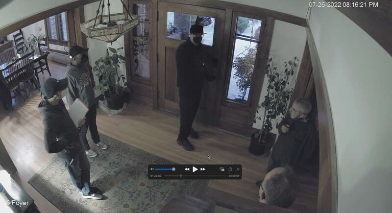 Ghost Adventures host, Zak Bagans and crew film inside the Henry Levy House in Oxnard, CA with homeowners Eric Andrist &amp; Jeff Rizzo.