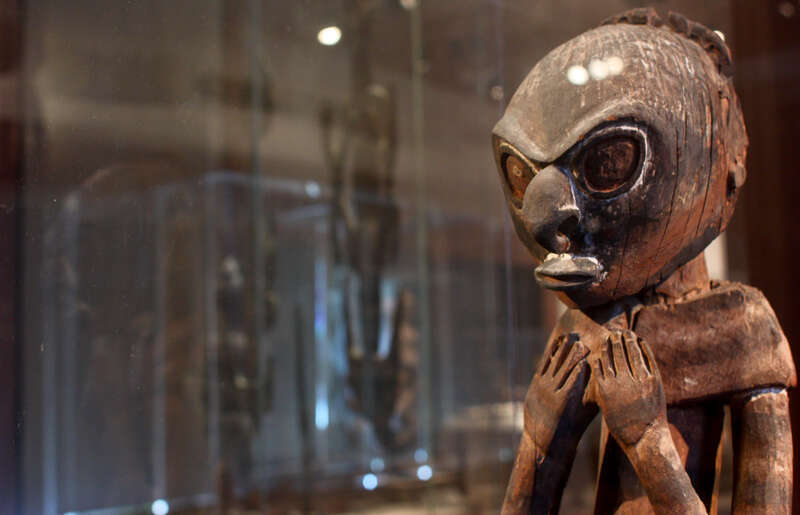 African art on display at the de Young Museum, San Francisco, CA.