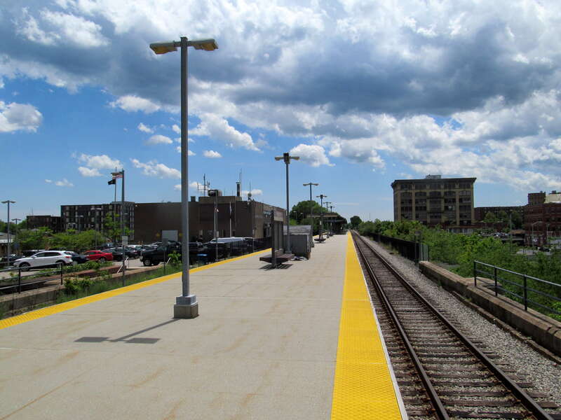 Brockton station in June 2017