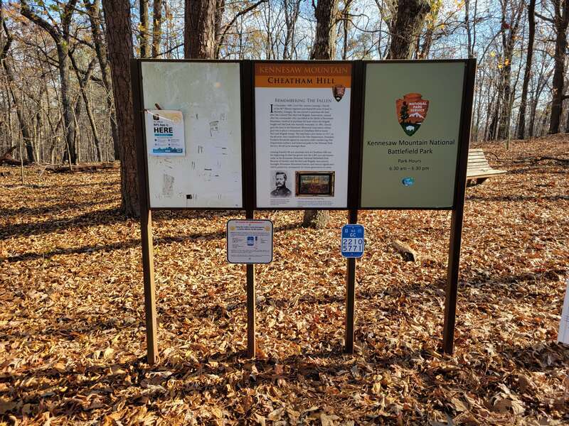 Cheatham Hill sign, Marietta Georgia