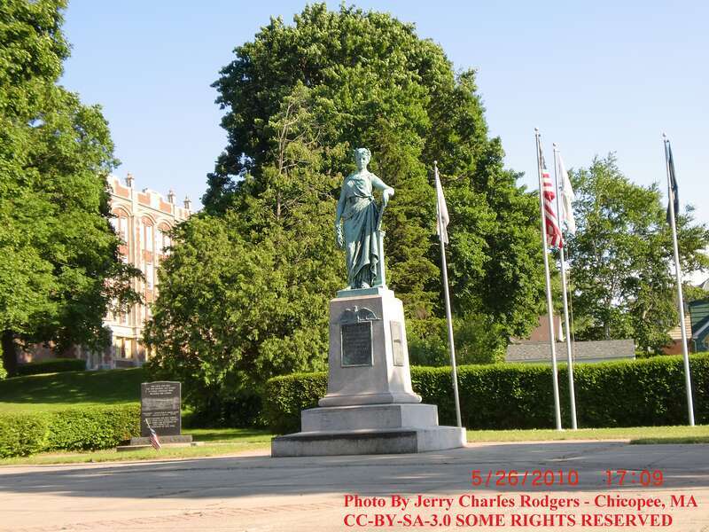 This is the Chicopee War Memorial in Chicopee, MA off Front St. This photo contains my name and location with Copyrights.