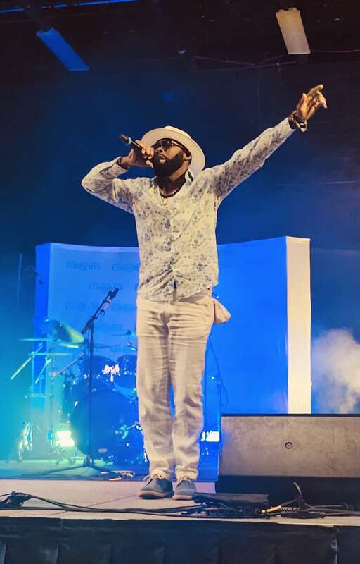 Colle´ Kharis performing live in Kissimmee, Florida