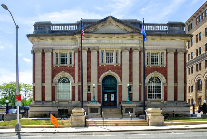 Connecticut Appellate Court 75 Elm St, Hartford, Connecticut. A Contributing Property to the Elm Street Historic District, NRHP 84001003