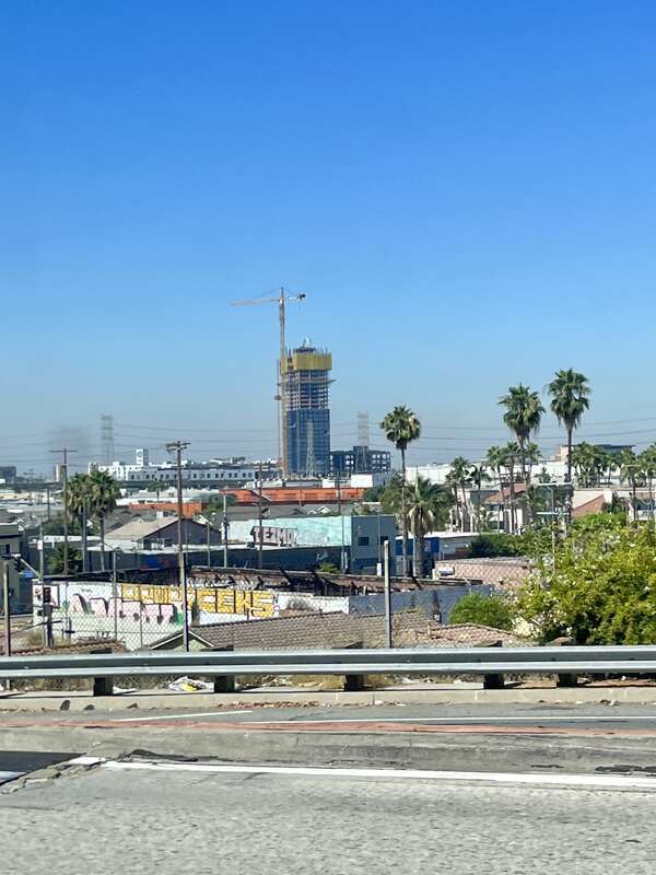 Construction site to identify (Los Angeles) July 2023.