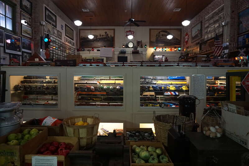 The interior of the Cotton Belt Depot Museum in Tyler, Texas (United States).