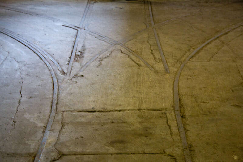 This wye turnout was located in the basement of the Stores Building of the DL&amp;W in Scranton, PA.  An underground railroad shuttled supplies between several different buildings.  A substantial portion of the tracks still exist in the building now