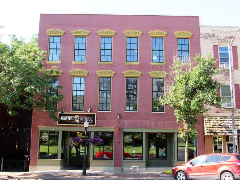 Davenport Motor Row and Industrial Historic District in Davenport, Iowa. The building initially housed a furniture manufacturer, followed by the Salvation Army, a Buick car dealership, Davenport Candy Company, and Mace Chemical &amp; Supply.