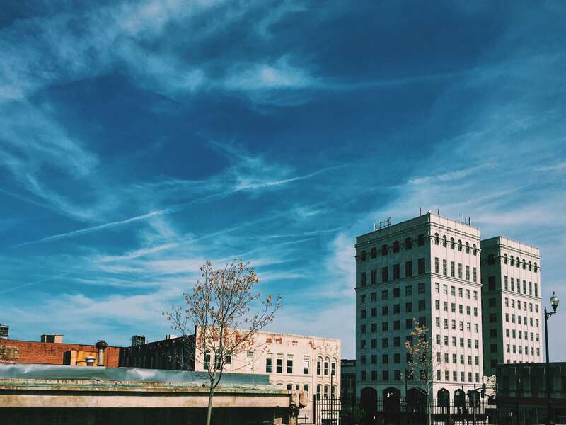 View of Downtown Danville, VA looking north