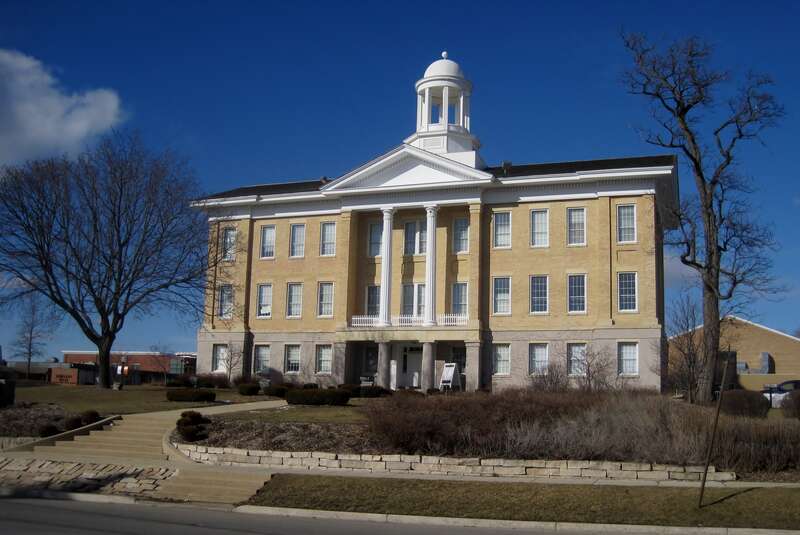 The Elgin Academy (1856). The charter for the school was issued in 1839, four years after Elgin was founded. However, the fledgling city was initially unable to finance it. The main school building was built in 1856, though the first diploma wasn't