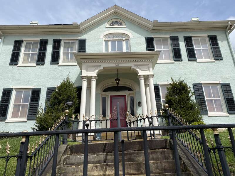 The Thomas Ewing House in Lancaster, OH. Built in 1824 for US Senator Thomas Ewing.  Ewing later served as Secretary of the Treasury and Secretary of the Interior for several US presidents.  He was also foster father to future Civil War General