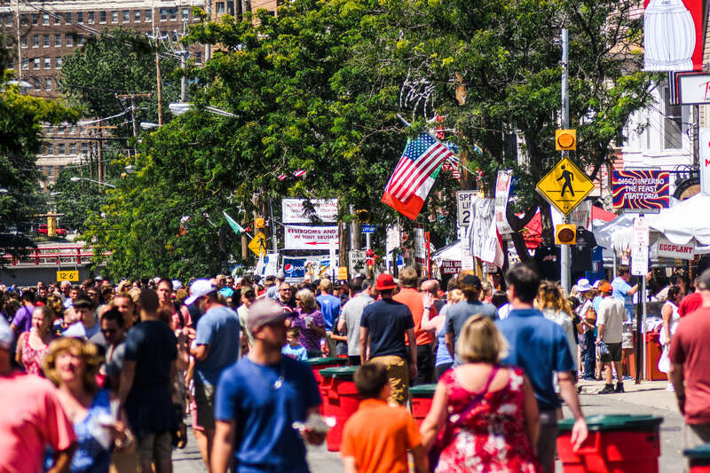 Feast of the Assumption in Little Italy Cleveland