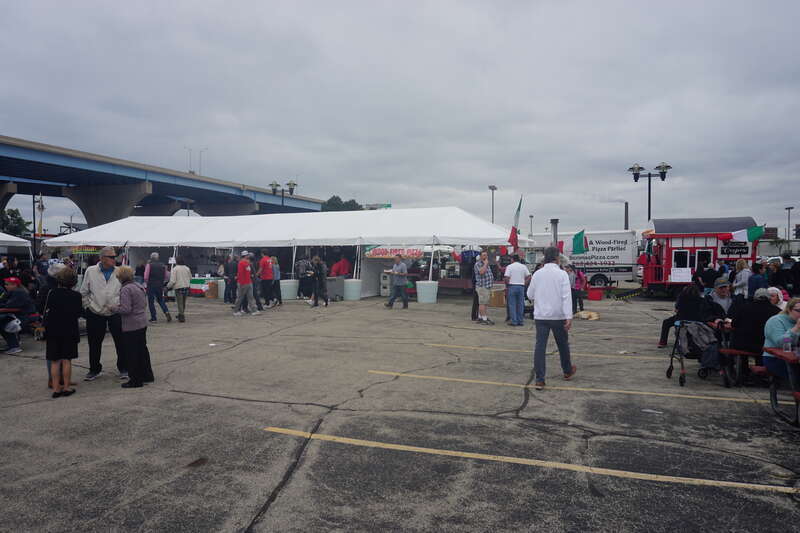 Food vendors at Festa Italiana 2022 in Milwaukee, Wisconsin (United States).