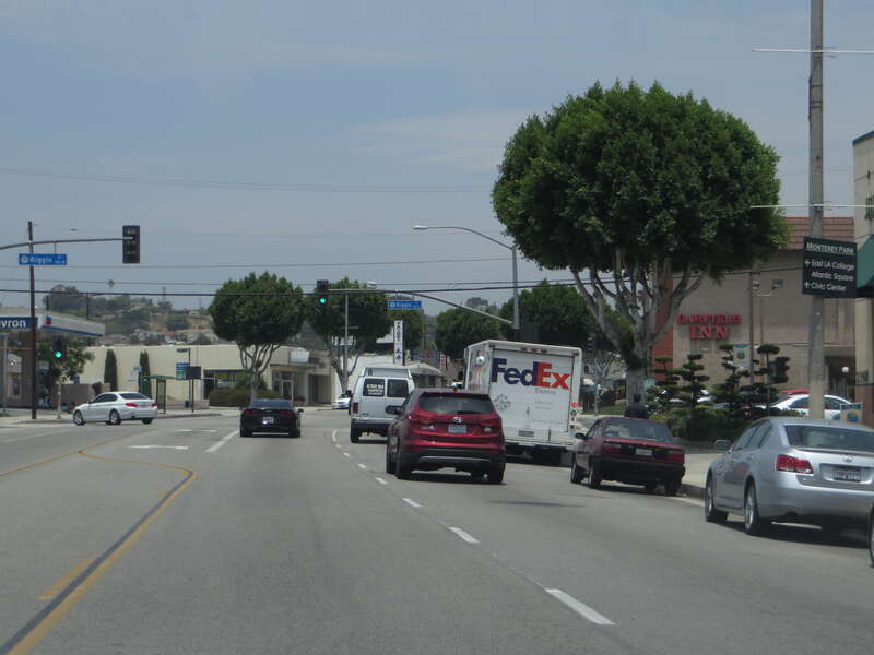 Monterey Park is a city in Los Angeles County, California, United States, 10 miles (16 km) east of Downtown Los Angeles. The city's motto is "Pride in the past, Faith in the future". Monterey Park is part of a cluster of cities (Alhambra, Arcadia,
