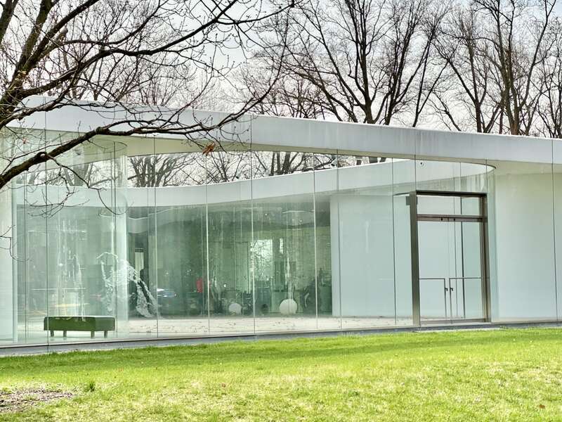 Completed in 2006, this Contemporary building was designed by Kazuyo Sejima and Ryue Nishizawa of SANAA to serve as an annex to the Toledo Museum of Art, known as the Glass Pavilion.  Celebrating the heritage of Toledo as a major center of glass