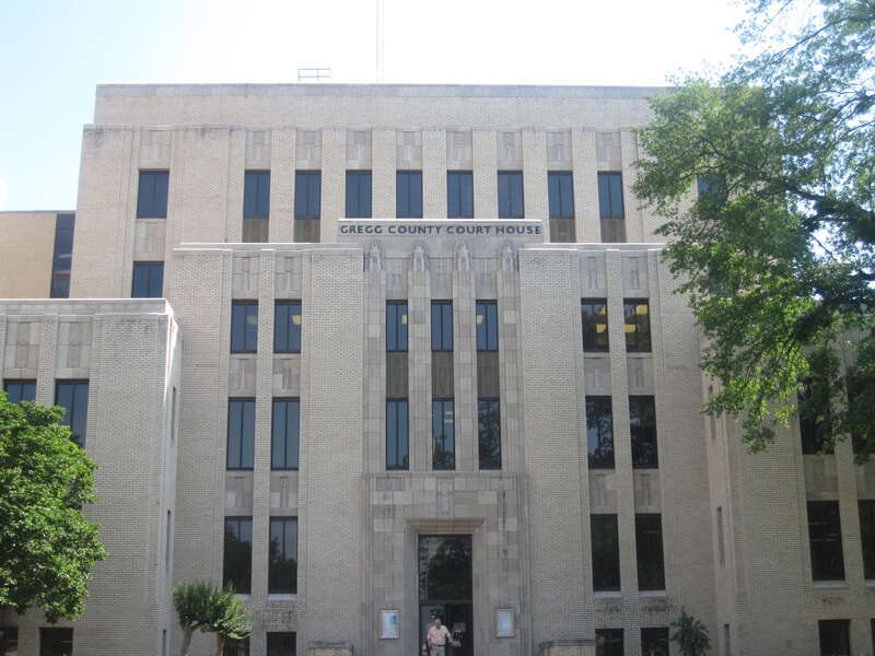 I took photo of courthouse in Longview, TX, with Canon camera.