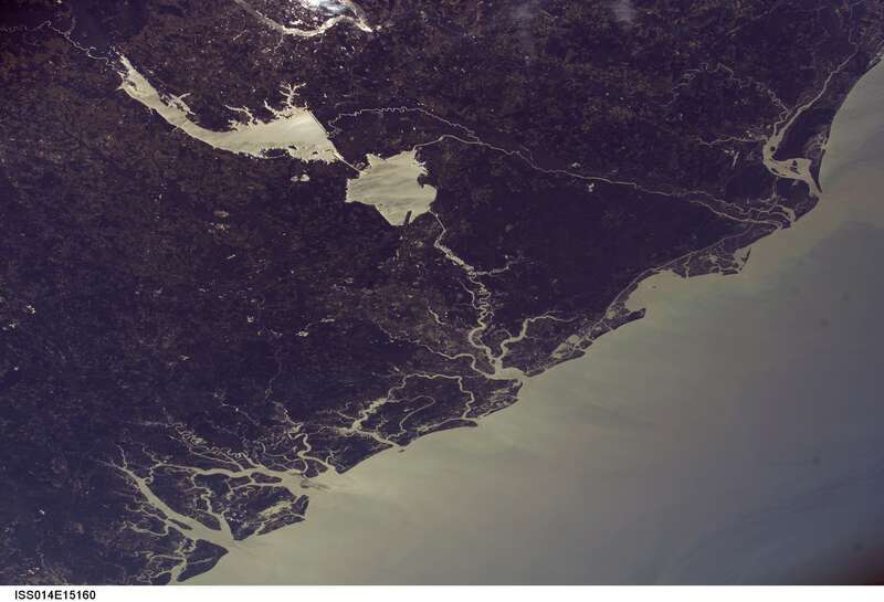 View of South Carolina taken during ISS Expedition 14.