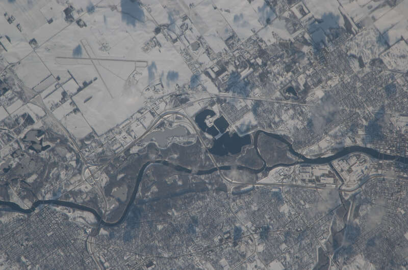 View of Iowa taken during ISS Expedition 18.