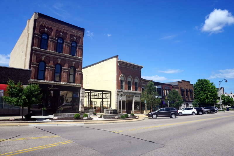 The North Main Street Historic District in Janesville, Wisconsin (United States).