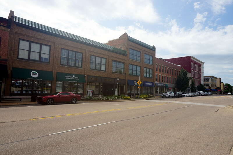 The South Main Street Historic District in Janesville, Wisconsin (United States).