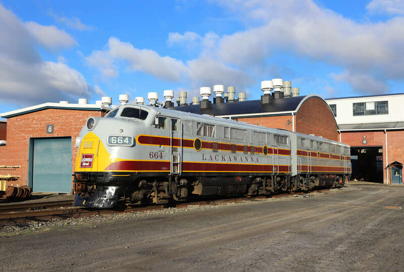 DL&amp;W painted 664, built as BAR 504 are at the Steamtown NHS in Scranton, PA. The Anthracite Railroads Historical Society owns the two units and they are on loan to NPS.